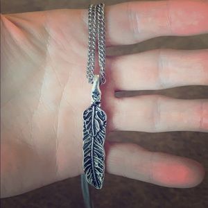 18” Silver Feather Chain